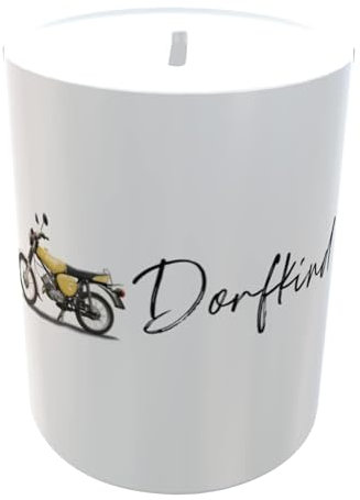 Personalisierte Moped-Spardose - Lustige Geschenkidee für Simson-Fans Sparbüchse (gelb)