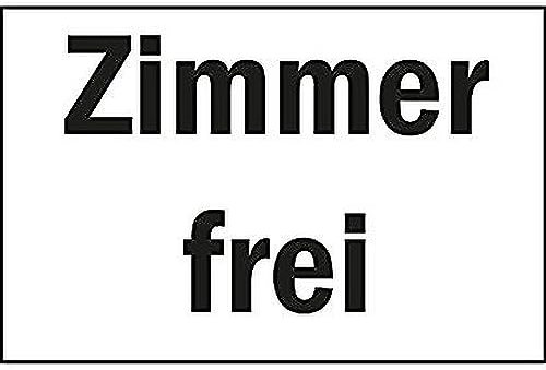 WildeBabsKLBT 11cm 2Stück Hochwertige Schild Aufkleber-Folie Sticker Decal Zimmer frei Hotel Pension Hostel Jugendherberge Vermietung S955