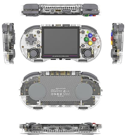 ATHUAH RG353PS 16G+256G 5G WiFi Console per Giochi retrò Portatile, 34000 Giochi, Macchina da Gioco Portatile 4/3 da 3,5 Pollici, Console per Videogiochi HDMI RK3566 Linux Supporto PS1, PS2,