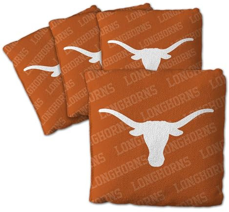 YouTheFan Unisex-Erwachsene Texas Longhorns-Orange Cornhole Bags – 4 Stück, Einheitsgröße