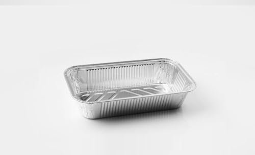 Inoverse Aluschalen, 1000 Stück Grillschalen, 21,7 x 11,2 x 5,4 cm. Alugrillschale, Alu Tropfschalen Grill, Auflaufform zum Backen, Kochen, Grillen, Hochwertige Aluminiumschalen