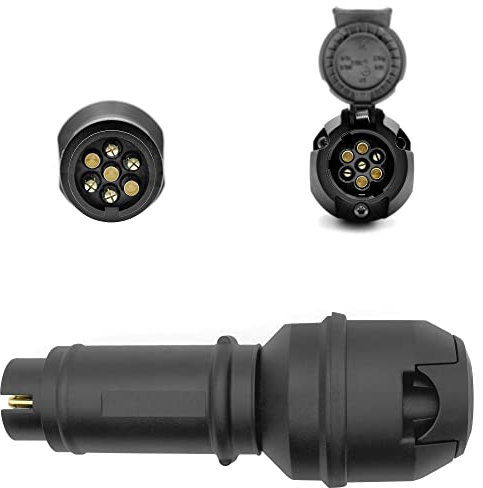 SAMETRUCK Spannungswandler Adapter 7pol LKW 24V auf 12V 7pol Anhänger Spannungsreduzierer