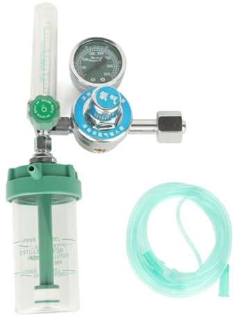 TICFOX Druckminderer, Druckminderer Druckregler, 0-100mpa Luftstromregler Professioneller Sauerstoffgasdruckminderer Messgerät Aluminiumlegierungs Druckminderer Gasregler für Druckluftwerkzeuge