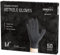 EUROPAPA 50x extra thick nitrile gloves DiamantGrip Diamant black and orange Perfect Grip disposable gloves assembly protection gloves powder-free latex-free work gloves (M, Black)