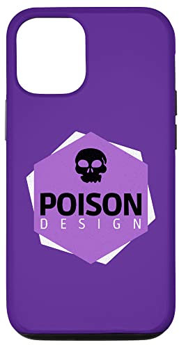 Hülle für iPhone 15 Poison Design Grunge Logo, Violett
