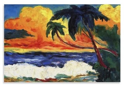 TINCHEW Emil Nolde berühmte Gemälde, Poster, Wandkunst, Wandteppich, dekorativ, Schlafzimmer, moderner Druck, Bild, Kunstwerke, Wandteppich, 50 x 75 cm