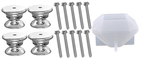 VILLFUL Silikonform Für Schubladenknöpfe Mit Schrauben Schrankknaufform Diy-bastelformen Formen Für Zuggriffe Formen Für Schubladengriffe Robust Und Langlebig