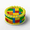 Tortendeko-Set Bausteine Bestehend aus 4 Tortenbändern und 1 Tortenaufleger aus Fondant Tortenbänder und Tortenaufleger essbar Essbare Tortendeko Geburtstagstorte, Fußball, Fussballtorte