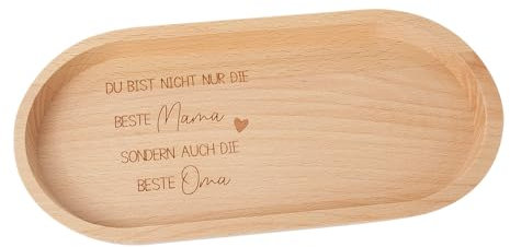 Beste Mama | Beste Oma | Holztablett mit Gravur Oma | Danke für Alles | Geburtstagsgeschenk | Beste Uroma | Geschenk zu Muttertag