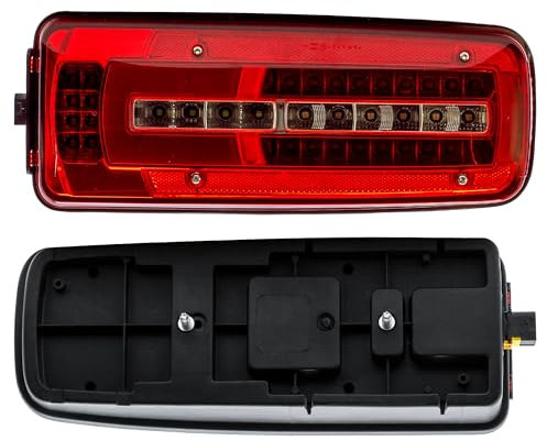 LONGLING Rückleuchte Links LED Heckleuchte 24V Rücklicht Für DAF Lkw CF XF XG XD mit Kennzeichenleuchte