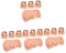FRCOLOR 120 Pcs Boxes Box Boxes with Lids Boxes for Case Christmas Treat Boxes Gable Boxes for Party Favors Snack Boxes Candy Container Holiday Container Paper Rose Gold