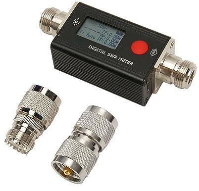 Digital SWR Meter, SWR Meter Ham Radio, Digital SWR Meter 120W 80‑999MHz VHF UHF Two Way Radio Handheld Power SWR Meter