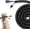 AGPTEK 6m Kabelschlauch, 20 mm selbstschließend Kabelkanal, Flexibler Textilien Kabelmantel, Kabelmanagement für Schreibtisch, TV, Computer, PC, Kabelschutz für Hund, Katze, Schwarz