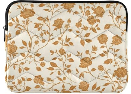 Custodia per laptop 13-14 pollici Custodia sottile per laptop Gold Rose Borsa per computer con cerniera per computer portatile Bolsa para Medium