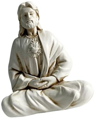KESOTO Meditierende Jesus Figur, Dekorative Traditionelle Weihnachtskollektion,