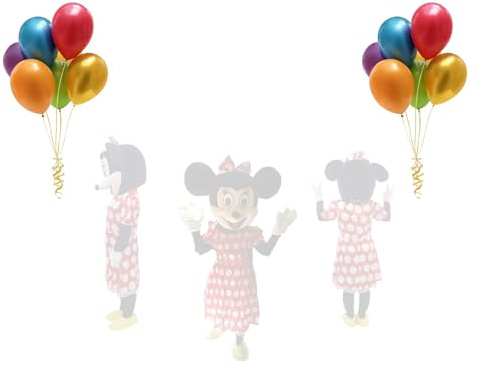 Generico Maskottchen Mickey & Minny Kostüme für Erwachsene für Animatoren und Veranstaltungen (Minnie)