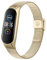 Mugust Armband für Xiaomi Mi Band 5/ Xiaomi Mi Band 6 Armband, Edelstahl Mesh Metall Ersatzarmband für Amazfit Band 5/ Xiaomi Mi Band 6 (Vintage gold)