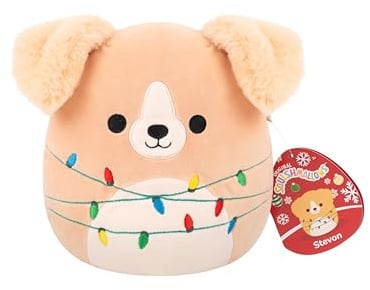 Squishmallows SQXM01491 - Stevon der Golden Retriever 19 cm, offizielles Jazwares Plüsch, superweiches Kuscheltier