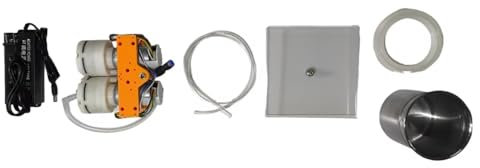 Toplionace Pompa Antischiuma Trasparente per Vuoto Elettrico da 24V, Piccola Pompa a Pressione Negativa Senza Olio per Resina a Colla AB