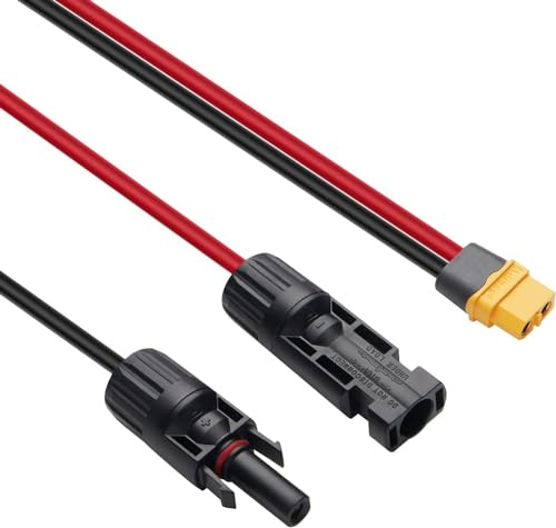 ALLPOWERS Solarladekabel für S300, S1500 PLUS, S2000 PRO, R600, R1500, R2500, R3500,R4000 Tragbare Powerstation, Solargenerator (XT60 Eingang)