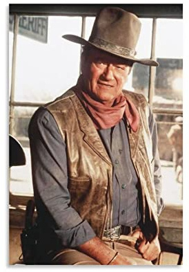 WQBYDS Leinwand Druck Poster 60 * 80cm Senza Cornice Decorazione della stanza di John Wayne per le ragazze adolescenti Murale per soggiorno Cucina del bagno