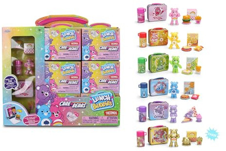 Jada Lunch Buddies – Collectible Mini Tin with Thermos, Figure & Food Accessories – 2-Inch Care Bears Toy – Care Bears & Friends – for Kids Ages 5+ (One Piece, Styles May Vary)