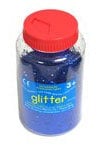 Glitter | 400 Gram tub | Shaker lid for Easy Pouring | Arts and Crafts | Glitter Art | Blue