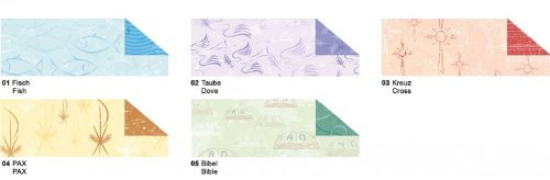 Fotokarton Christliche Symbole, 49,5x68 cm, 10BG. TAUBE