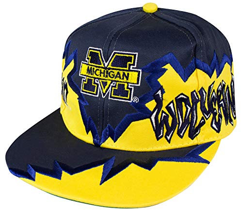 Vintage Snapback Cap Drew Pearson NOS Michigan Wolverines, mehrfarbig
