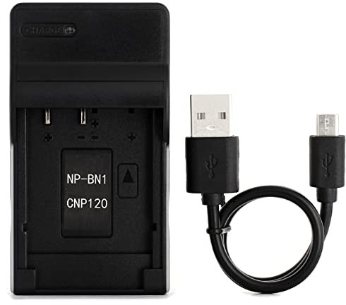 Norifon NP-BN1 USB Cargador para Sony Cyber-Shot DSC-T110, DSC-T99, DSC-TF1, DSC-TX30, DSC-TX20, DSC-TX200V, DSC-TX10, DSC-TX9, DSC-TX5, DSC-WX80, DSC-W620, DSC-WX9, DSC-WX150 Cámara y Más