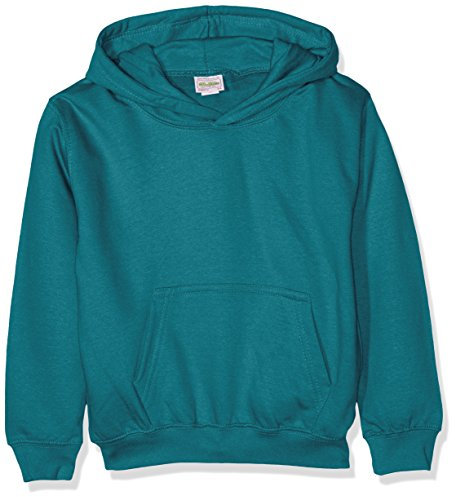 AWDis Boy's Kids Hoodie, Green (Jade), X-Large