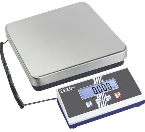 KERN Plattformwaage EOB 15K5 (Wägebereich max. 15 kg, Ablesbarkeit 5 g, Reproduzierbarkeit 5 g, Linearität 10 g, Tierwaage / Paketwaage, inkl. Arbeitsschutzhaube)