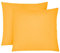 biberna 0077144 Kopfkissenbezug Feinjersey, gekämmte Baumwolle, superweich 2x 80x80 cm, leicht gelb