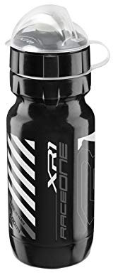 RaceOne.it - Borraccia MOD. XR1 Ideale per Bici Race MTB Gravel Bike. capacità: 600 CC Colore Nero/Nero. 100% Made in Italy