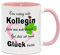 Nice-Presents-de Tolle Kollegen-Tasse in hoher Qualität, beidseitig bedruckt, für die beste Freundin zum Abschied oder einfach in jedem Büro, Dankeschön bei der Arbeit, rosa