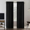 SUN ZERO Oslo Theater-Grade Extreme Total Verdunkelungsvorhang, 132,1 x 160 cm, Schwarz