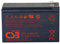 CSB AGM - Batteria al piombo 12 V 9,3 Ah UPS12460 F2F1 ad alta corrente al piombo AGM, compatibile MP1236H, NPW45-12, HR1234WF2, UP-RW1245P1, WP1236W