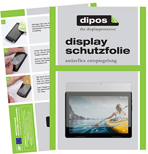 dipos 2x Displayschutzfolie matt für Medion Life P10710 ?10 Zoll Tablet | Antireflex, entspiegelnd, passt perfekt, Ultra-Dünn, kratzfest, blasenfrei, Fingerprint-kompatibel, selbstklebend