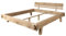 Bett Holzbett Balkenbett Massivholzbett 180x200 Eiche Holz massiv Natur geölt Oak Heart #03