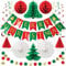 Premium Wiederverwendbare Weihnachtsdeko - Weihnachten Deko - Christmas Decorations, Merry Christmas Deko - Weihnachtsdeko Innen - Weihnachtsdeko Girlande, Banner, Wabenbälle - Weinachtsdekorationen