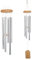 Wind Chimes, 25.6 inch Wind Chime Outdoor Metal Tubes Wind Chimes 6 Aluminum Alloy Tubes for Garden Backyard Living Home Decoration