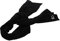 Calvin Klein Schal Strick Logo-Stick schwarz