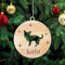 Pet-Jos Personalisierte Chihuahua Hund - Weihnachtsbaumschmuck Weihnachtsdeko Ornament aus Holz Weihnachtsbaum Weihnachtsdekoration Christbaumschmuck mit Hundnnamen