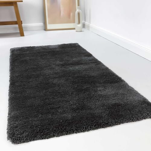 Wecon Home relaxx Hochflorteppich, 130 x 190 cm, anthrazit
