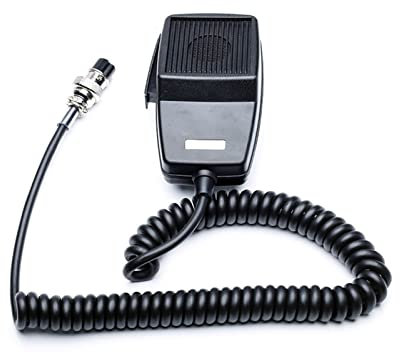 YANGYIYANG CB-507 Microphone Mic Speaker PTT Round 4 Pin Connector Mobile Radio For Walkie Talkie Fit For Cobra Fit For Uniden Fit For Galaxy Car CB Two Way Radio walkie talkie mic (Color : Black)