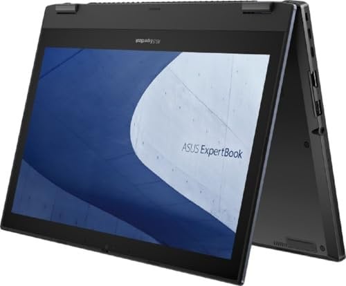 ASUS ExpertBook B2 Flip Convertible Laptop | 14 FHD Pantalla IPS antirreflejos | Intel Core i5-1240P | 16GB RAM | 512GB SSD | Intel UHD Graphics | Windows 11 Pro | Teclado QWERTZ | Negro