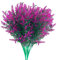 10 Bündel Rot Lavendel Künstlich Künstliche Blumen Wie Echt UV Beständige Kunstblumen für Außen Künstliche Pflanzen Wetterfest für Outdoor, Indoor, Balkonkästen,Balkon,Garten