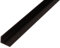 Alberts 471484 Cornière | Plastique, noir | 1000 x 30 x 20 mm