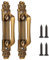 Ejoyous 2Pcs Türgriff Möbelgriffe Vintage im Europäischen Stil Antiker Türgriff Schrankbeschläge Antik Messing Schrankschleife Schubladengriffe Küchenschrank Türgriffe Mit Schrauben