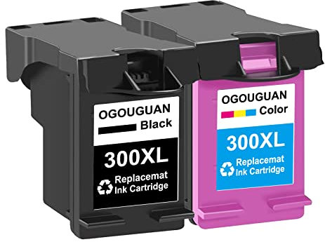 Caidi 300XL wiederaufbereitete Tintenpatronen Ersatz für HP 300 XL Hohe Kapazität, für PhotoSmart C4600 C4680 Deskjet D2560 D5560 Envy 100 110 114 2 Stück